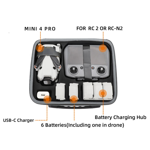 Extra Large Carry Case for Mini 4 Pro