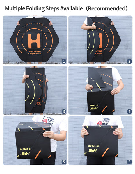 Fast Fold Leather Drone Landing Pad 110cm