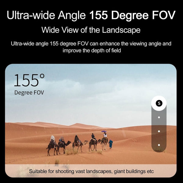 Fish Eye Lens for GoPro Hero 12 / Hero 11 / Hero 10 / Hero 9