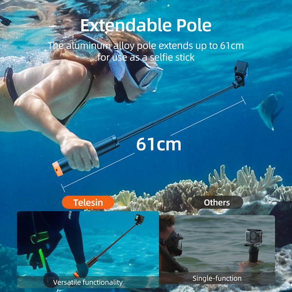 Floating Selfie Stick with Tripod for Insta360
