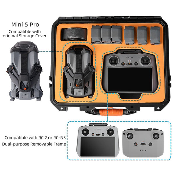 Hardshell Safe Combo Carry Case for Mini 5 Pro