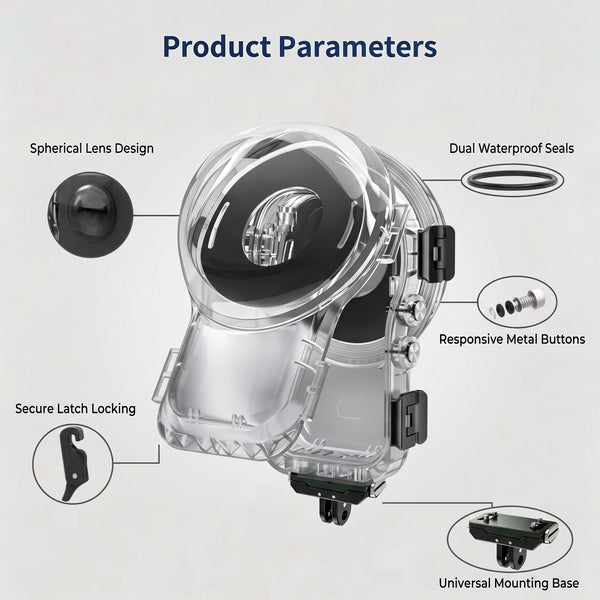 Invisible Super Dive Case for Insta360 X6