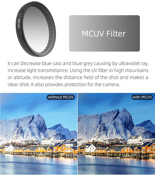 MCUV Filter Lens for Osmo Action 5 Pro