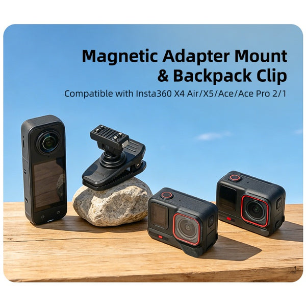 Magnetic Backpack Clip for Insta360 X5 / X4 Air / Ace Pro 2 1