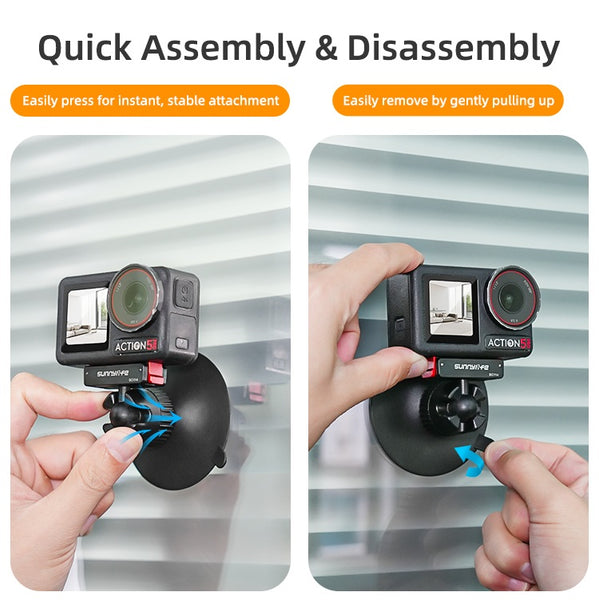 Magnetic Ball Head Suction Mount for Osmo Action 5 4 3 / Osmo 360