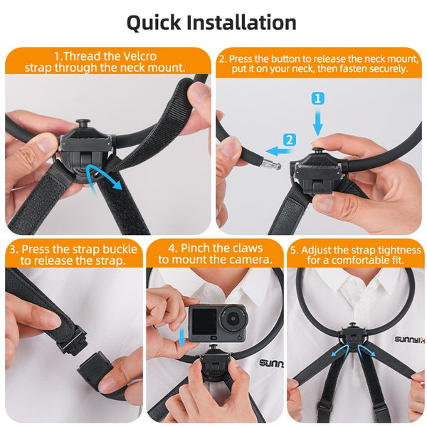 Magnetic Neck Strap Mount for Osmo Action 6