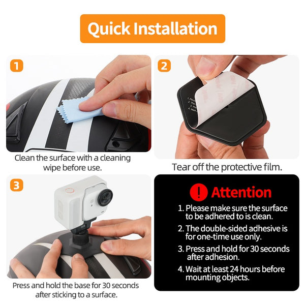 Magnetic Quick Release Helmet Mount for Insta360 GO Ultra