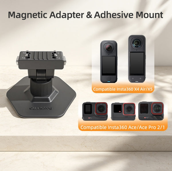 Magnetic Quick Release Helmet Mount for Insta360 X6 / X5 / X4 Air / Ace Pro 2 1