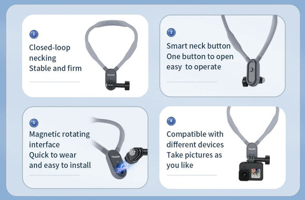 Magnetic Neck Strap Phone Mount