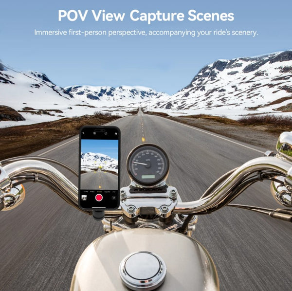Motorcycle Handlebar Mount for iPhone 15 Pro / 15 Pro Max