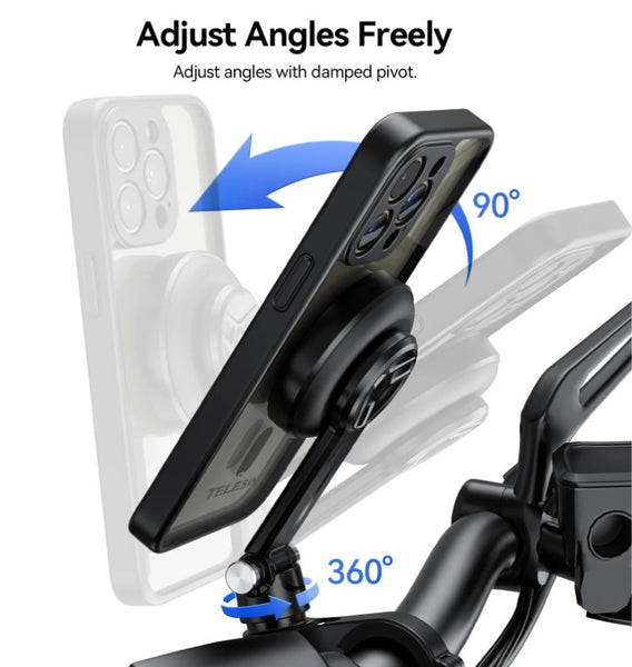 Motorcycle Handlebar Mount for iPhone 15 Pro / 15 Pro Max
