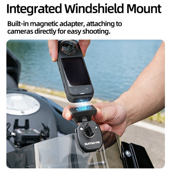 Motorcycle Windscreen Mount for Osmo Action 6 / Osmo Nano