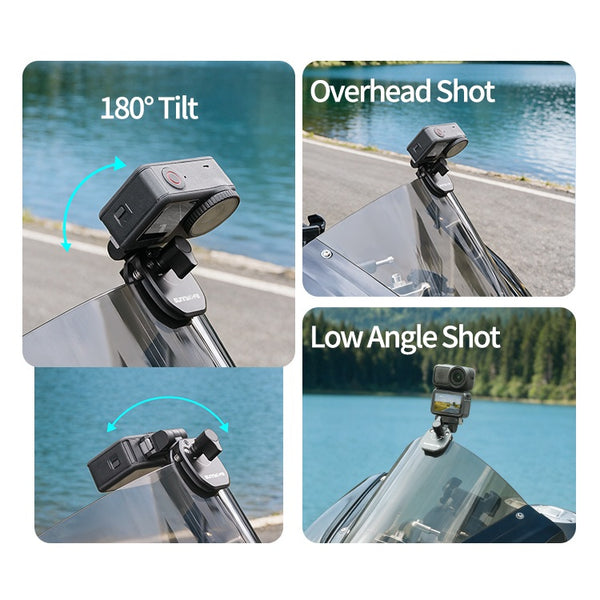 Motorcycle Windscreen Mount for Osmo Action 6 / Osmo Nano