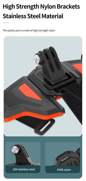 Motorcycle Helmet Strap Camera Mount