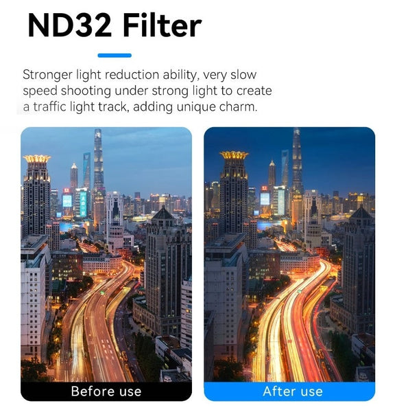 67mm Variable Neutral Desnsity (VND) Phone Filter Lens
