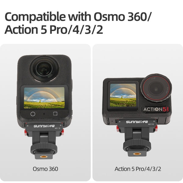 Magnetic Cold Shoe Mount for Osmo Action 5 4 3 2 / Osmo 360