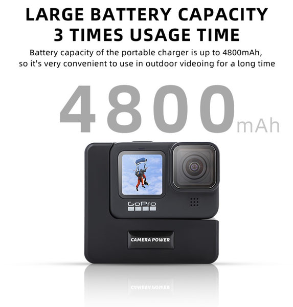Portable Charging Bank Protective Case for GoPro Hero 10
