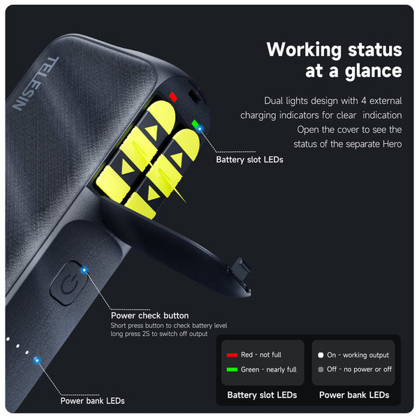Power Bank Charger for GoPro Hero 13