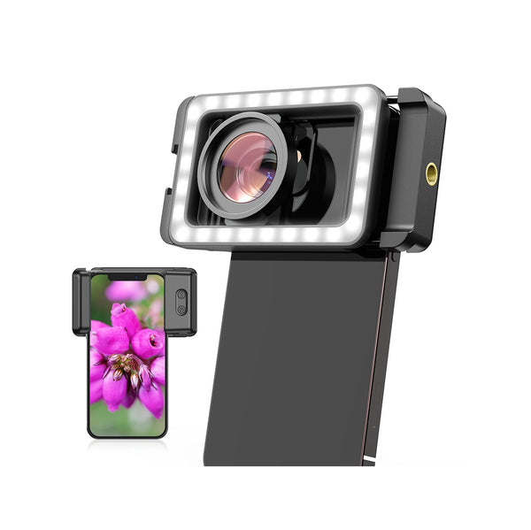 Professional Fill Light 15x Macro Phone Lens