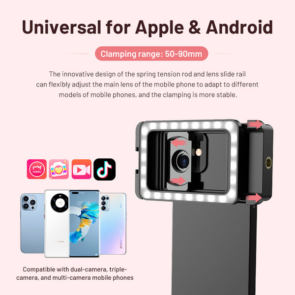 Professional Fill Light 15x Macro Phone Lens