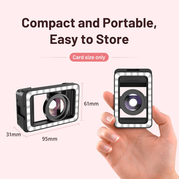 Professional Fill Light 15x Macro Phone Lens
