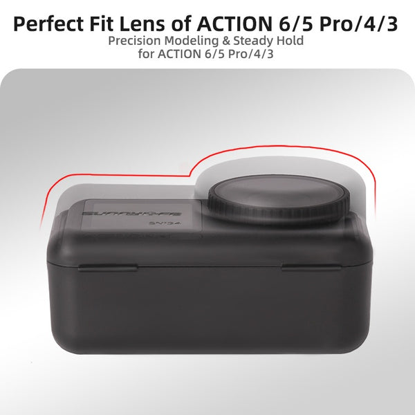 Protective Carry Case with Lanyard for Osmo Action 6 5 4 3