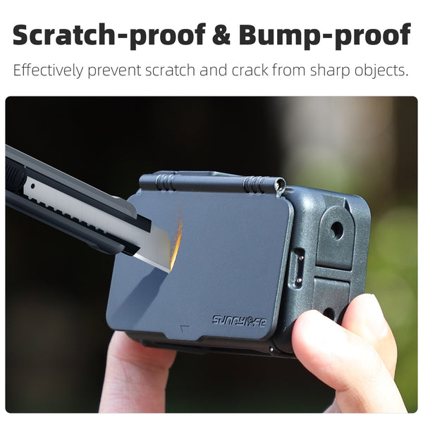 Protective Frame Case with Sun Hood for Osmo Action 5 Pro / Osmo Action 4 / Osmo Action 3