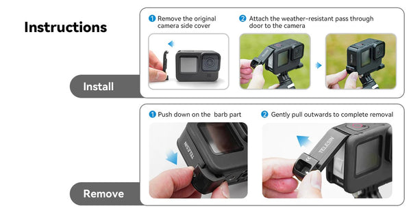 Protective Pass Through Side Door for GoPro Hero 13