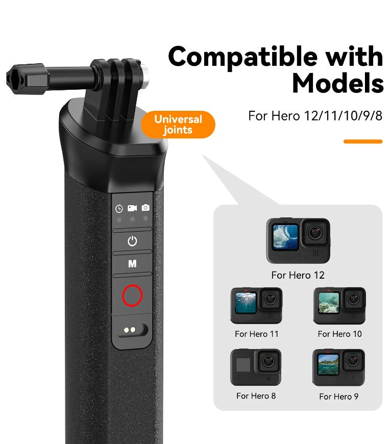 Gopro Accessory Bar Remote Control Floating Bar for GoPro HERO 13/12/11/10/9/8/MAX | CamGo