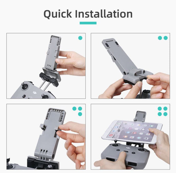 Remote Controller Foldable Tablet Holder for Mini 3 2 / Mini 4K / Mavic 3 / Air 2 (RC-N1 Controller)
