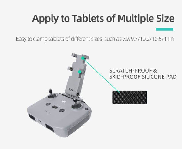 Remote Controller Foldable Tablet Holder for Mini 3 2 / Mini 4K / Mavic 3 / Air 2 (RC-N1 Controller)