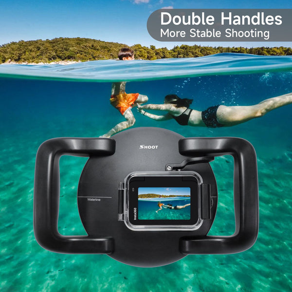 Dual Handheld Dome Port for Insta360 Ace Pro / Ace Pro 2