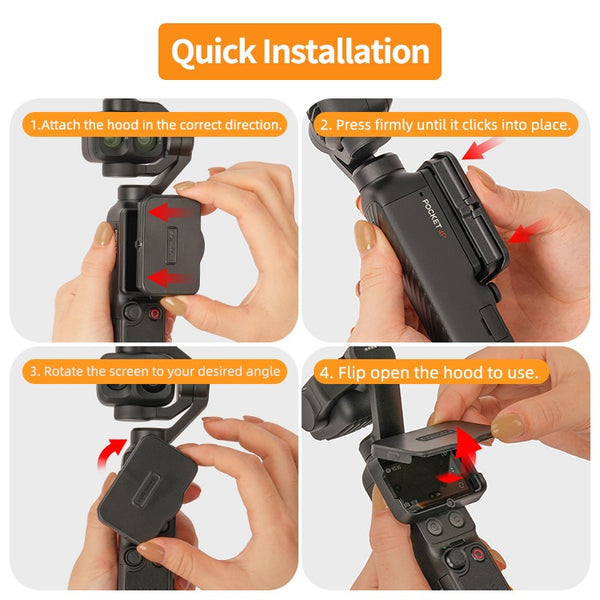 Screen Hood for Osmo Pocket 4 Pro / Pocket 4 / Pocket 3
