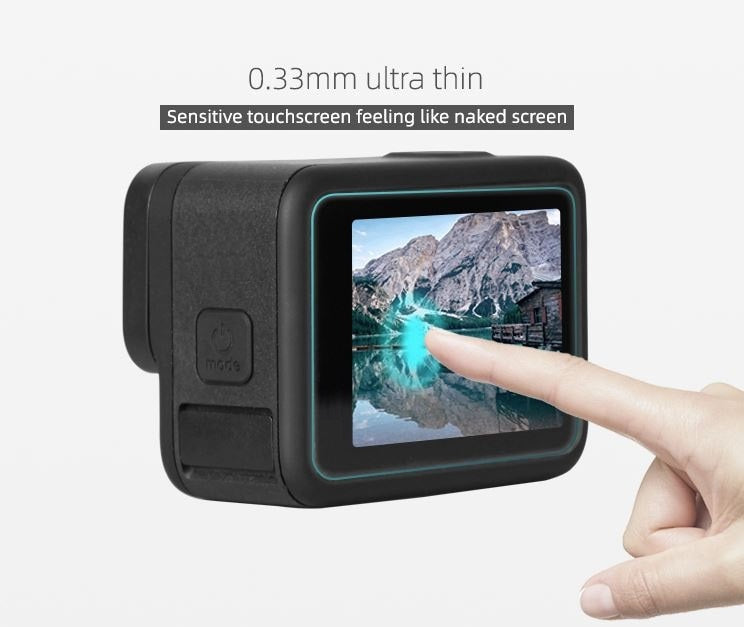 Kit Protezione Schermo GoPro Hero 9/10/11/12 - 9 Pezzi Vetro Temperato 9H Con Copriobiettivo - Foto 10