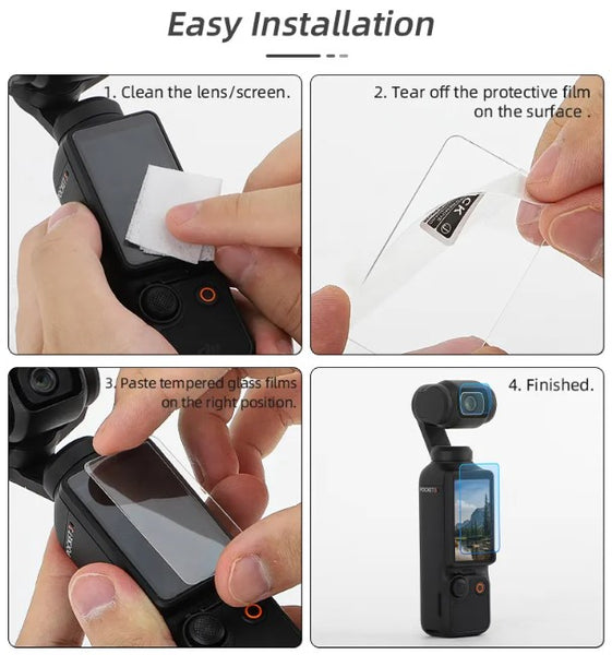 Screen & Lens Protector for Osmo Pocket 4 / Osmo Pocket 3