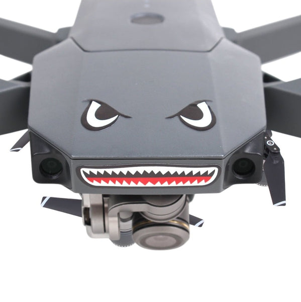 Shark Facial Expression Sticker for Drones