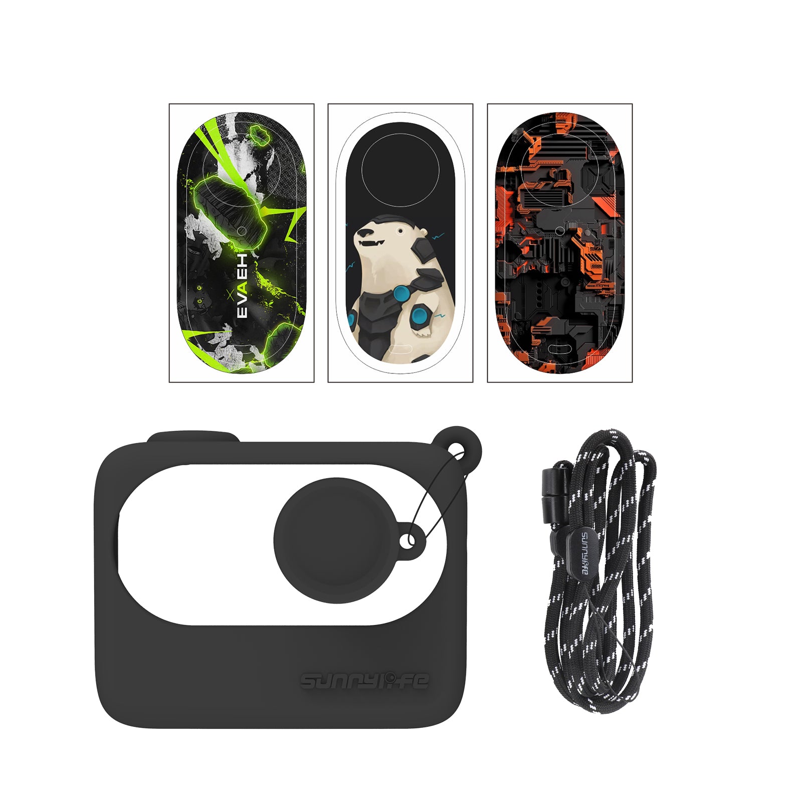 Silicone Case Cover Sticker Kit for Insta360 GO 3