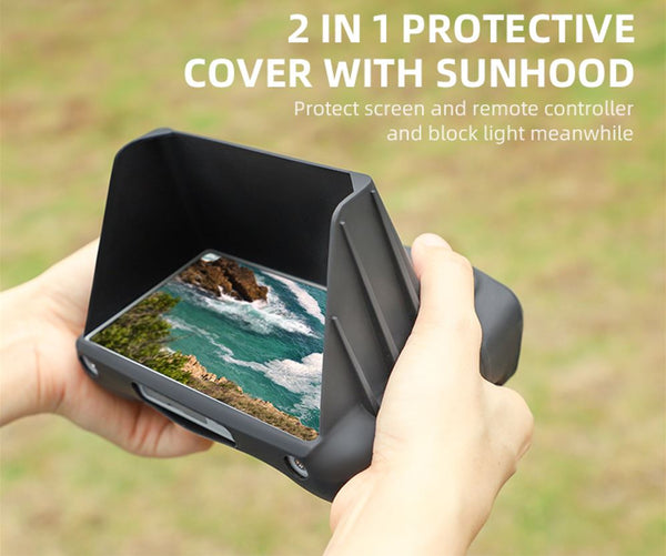 Silicone Cover with Sun Hood for Mavic 4 Pro / Mini 4 Pro / Air 3 / Air 3S (RC 2 Smart Controller)