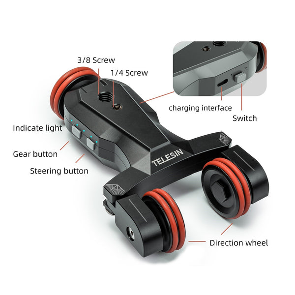Telesin Smart Motor Camera Dolly for GoPro