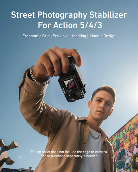 Aluminum Street Grip for Osmo Action 5 Pro / Osmo Action 4 / Osmo Action 3