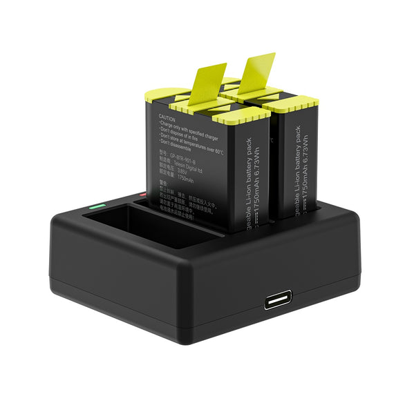 Triple Charger Battery Kit for GoPro Hero 12