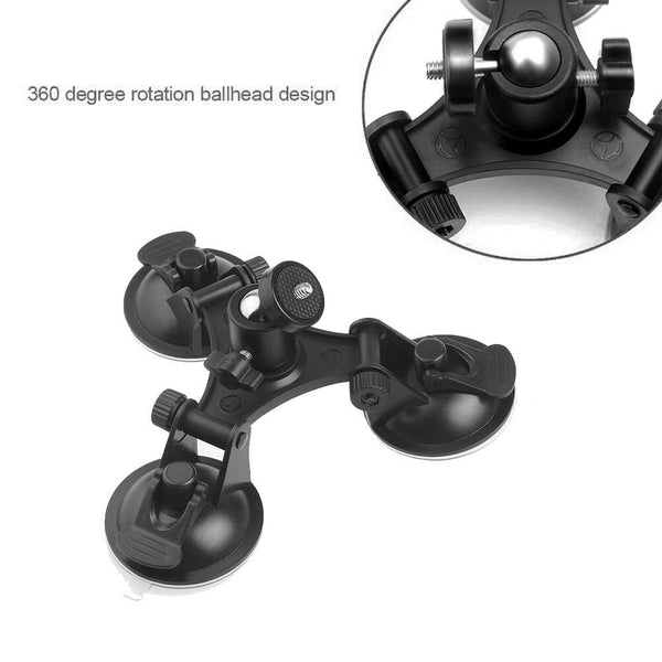 Triple Suction Cup Camera Mount