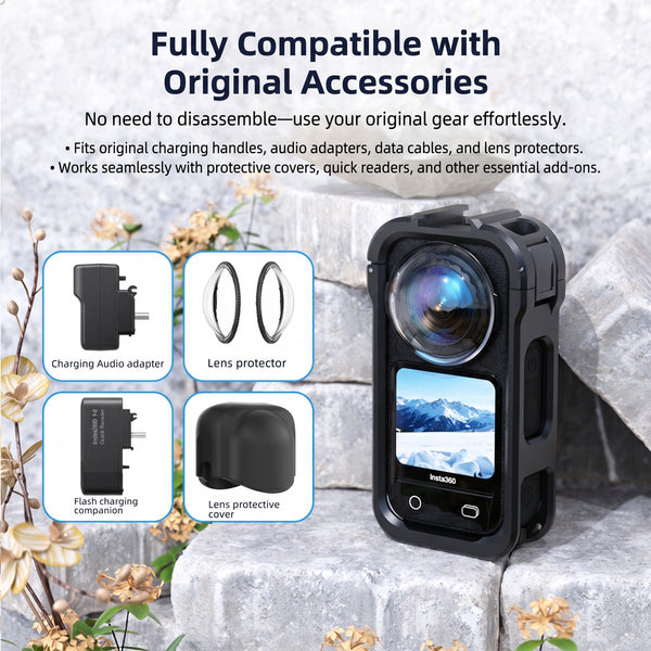 Vlogging Cage Case for Insta360 X6