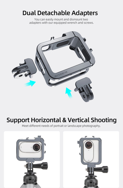 Vlogging Cage Case for Insta360 GO 3 / GO 3S