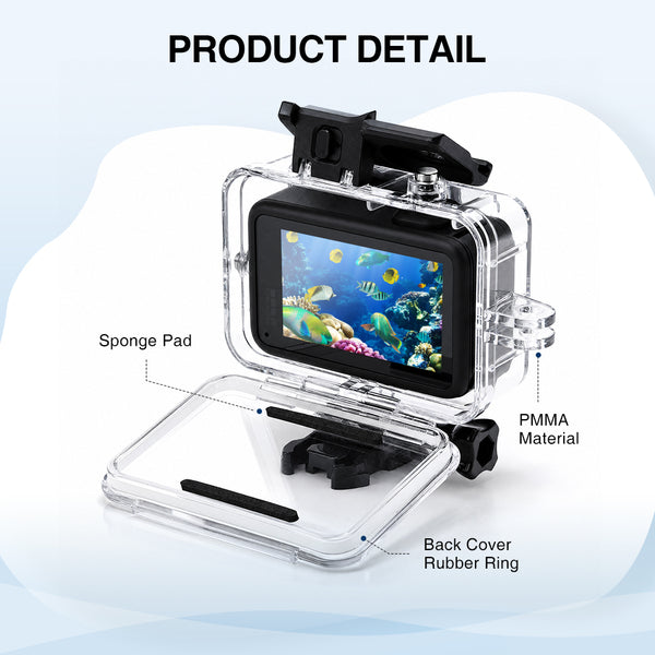 Waterproof Case for GoPro Mission 1 / 1 Pro