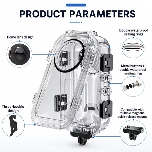 Waterproof Case for Insta360 X6