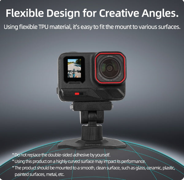 Magnetic Quick Release Helmet Mount for Insta360 X6 / X5 / X4 Air / Ace Pro 2 1