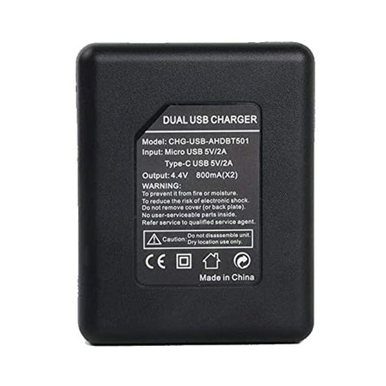 Dual Charger for GoPro Hero 5/6/7 Black & Hero (2018)