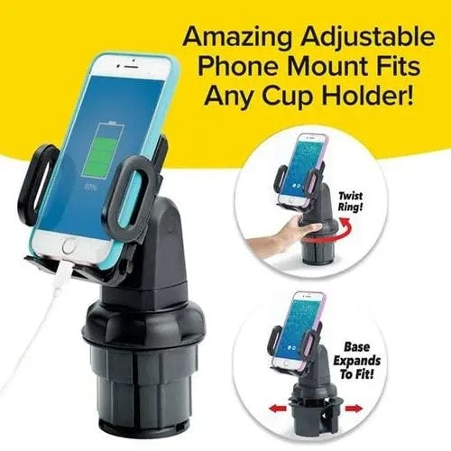 360 Rotating Car Cup Phone Holder