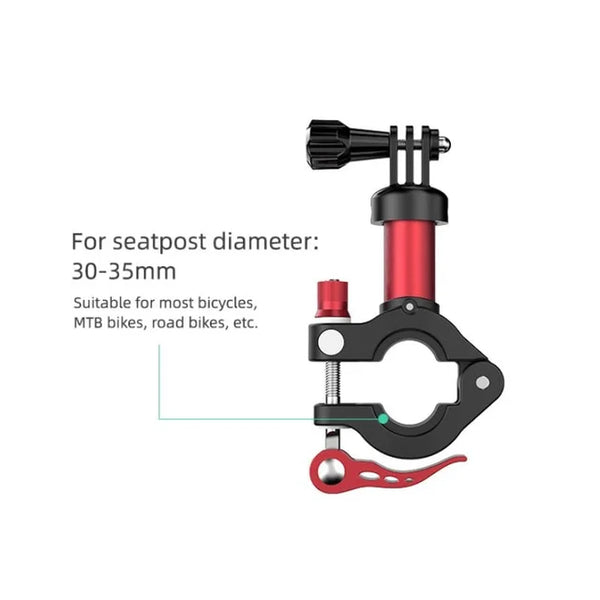 Bike Seatpost Aluminum Camera Mount
